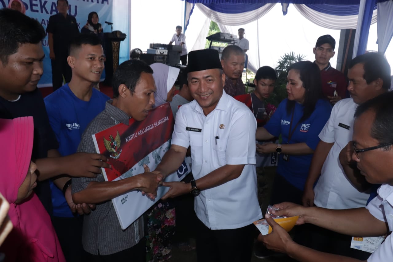 Pemkab Muba Apresiasi Program CSR Padat Karya Kanca BRI Sekayu