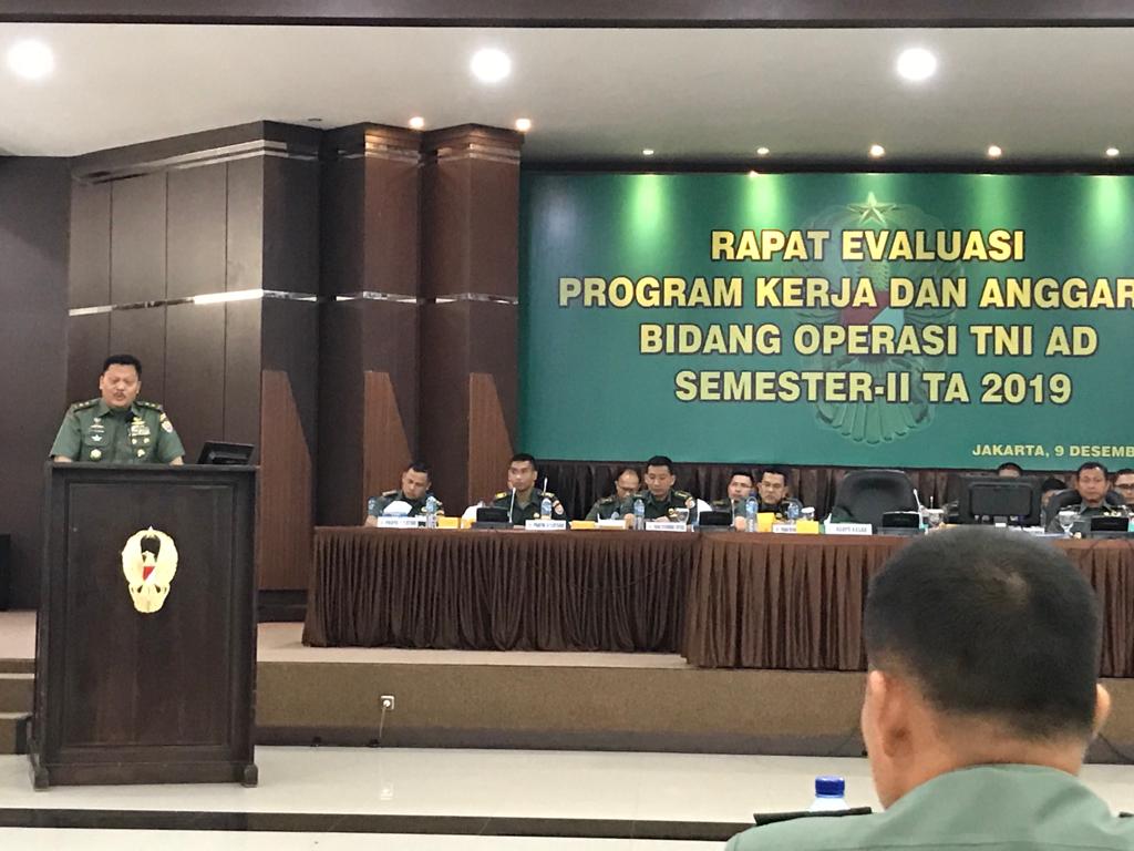 Kasiops Korem Gapo Hadiri Rapat Evaluasi Program Kerja dan Anggaran Bidang Operasi TNI AD