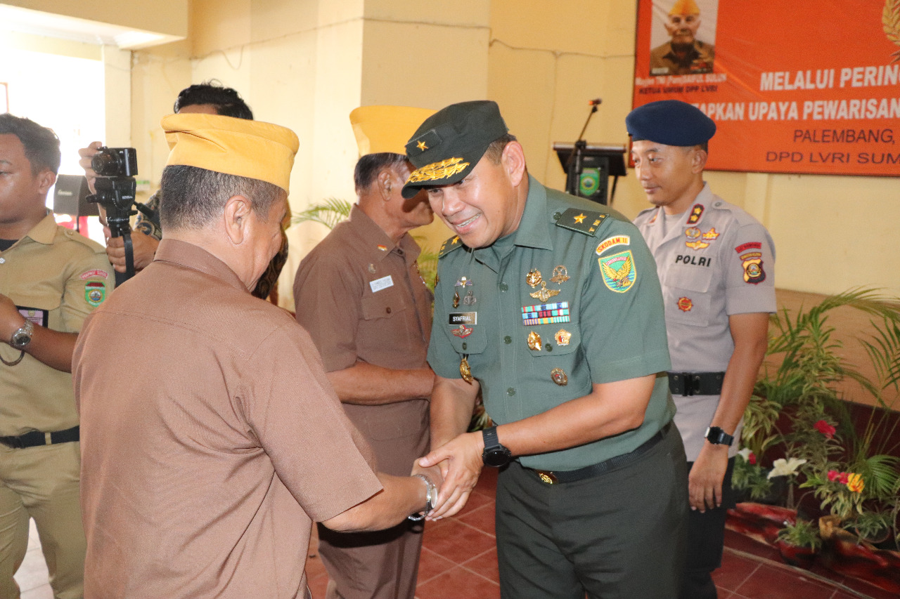 Kasdam II Sriwijaya Hadiri Acara Syukuran HUT LVRI ke 63