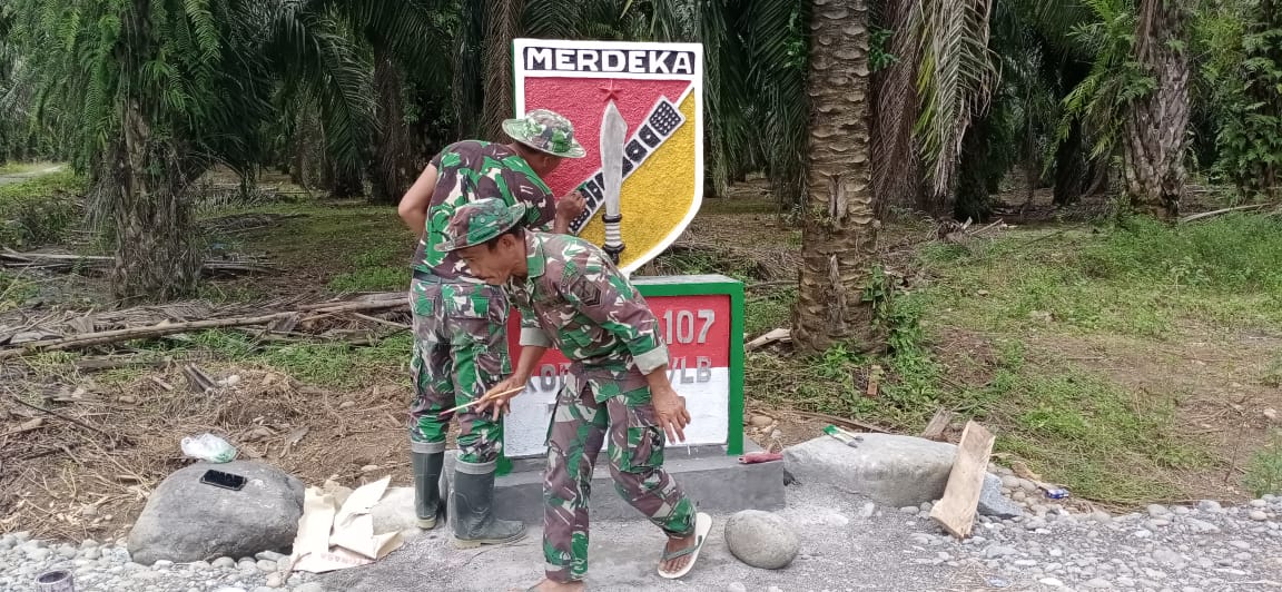 Pembangunan Prasasti, Mulai di Kerjakan Satgas TMMD