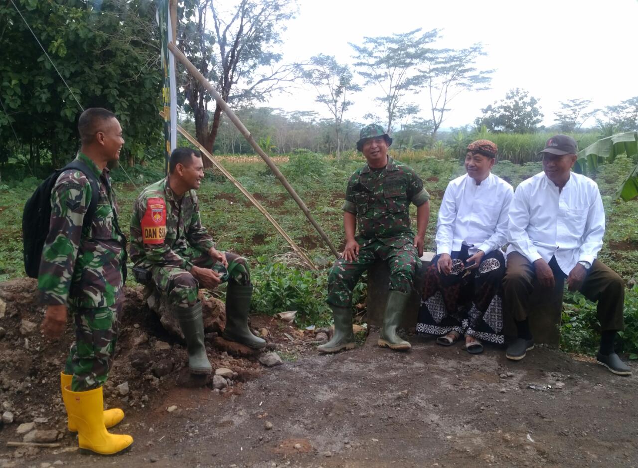 Satgas TMMD Ke-107 Melakukan Koordinasi Dengan Perangkat Desa Kedungsari