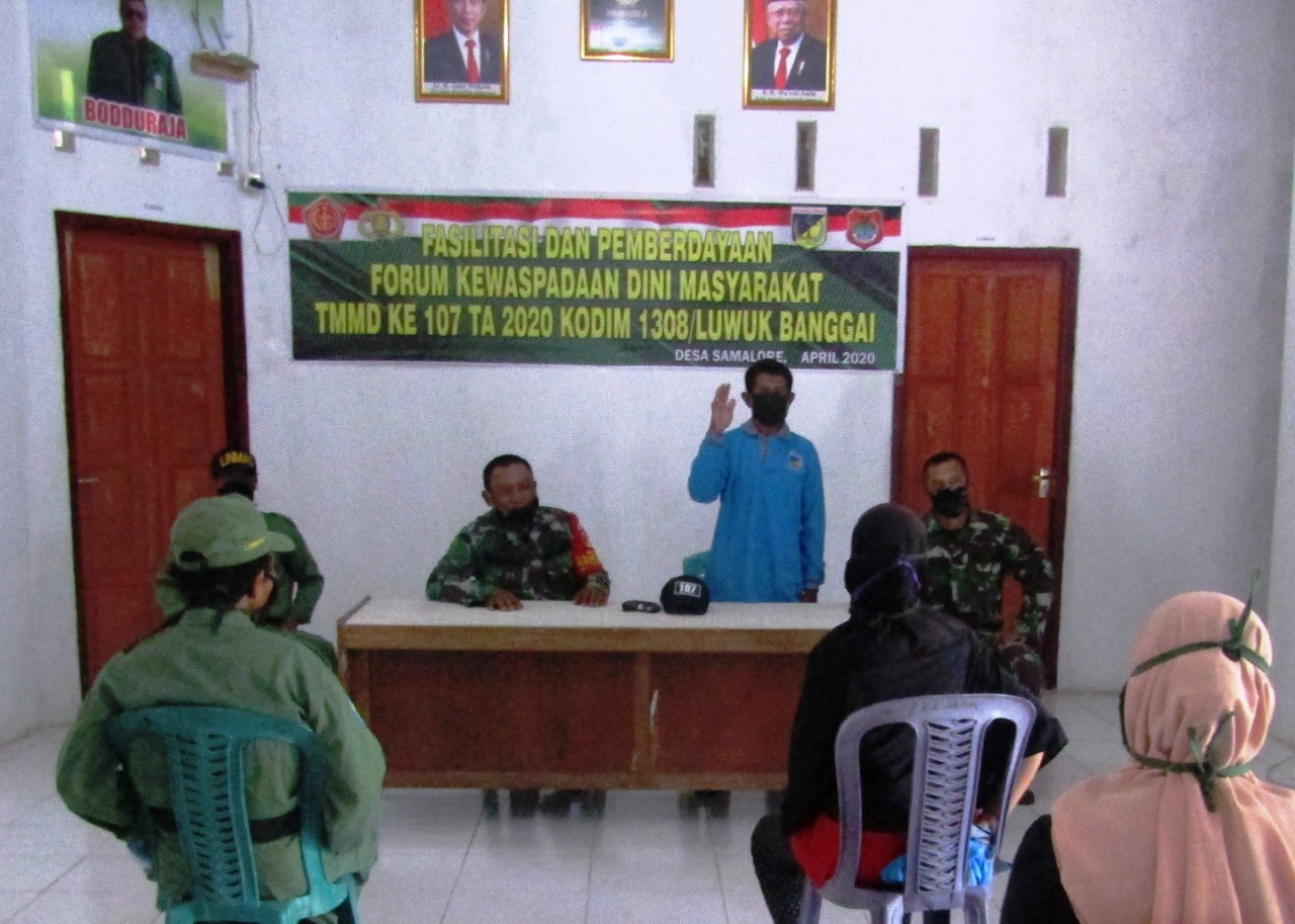 Satgas TMMD Gelar Penyuluhan FKDM di Samalore