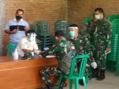 Jelang Penutupan, Satgas TMMD Kodim Kudus Lakukan Pengecekan Test Kesehatan