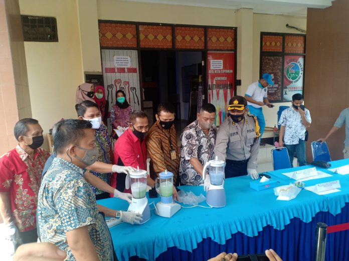 2.068,7 Gram Sabu dan 446 Butir Pil Ekstasi Dimusnahkan Ditresnarkoba Polda Sumsel