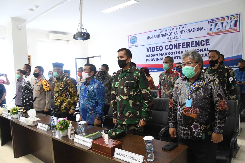 Pangdam II/Sriwijaya Bersama Forkopimda Sumsel Ikuti Peringatan HANI 2020