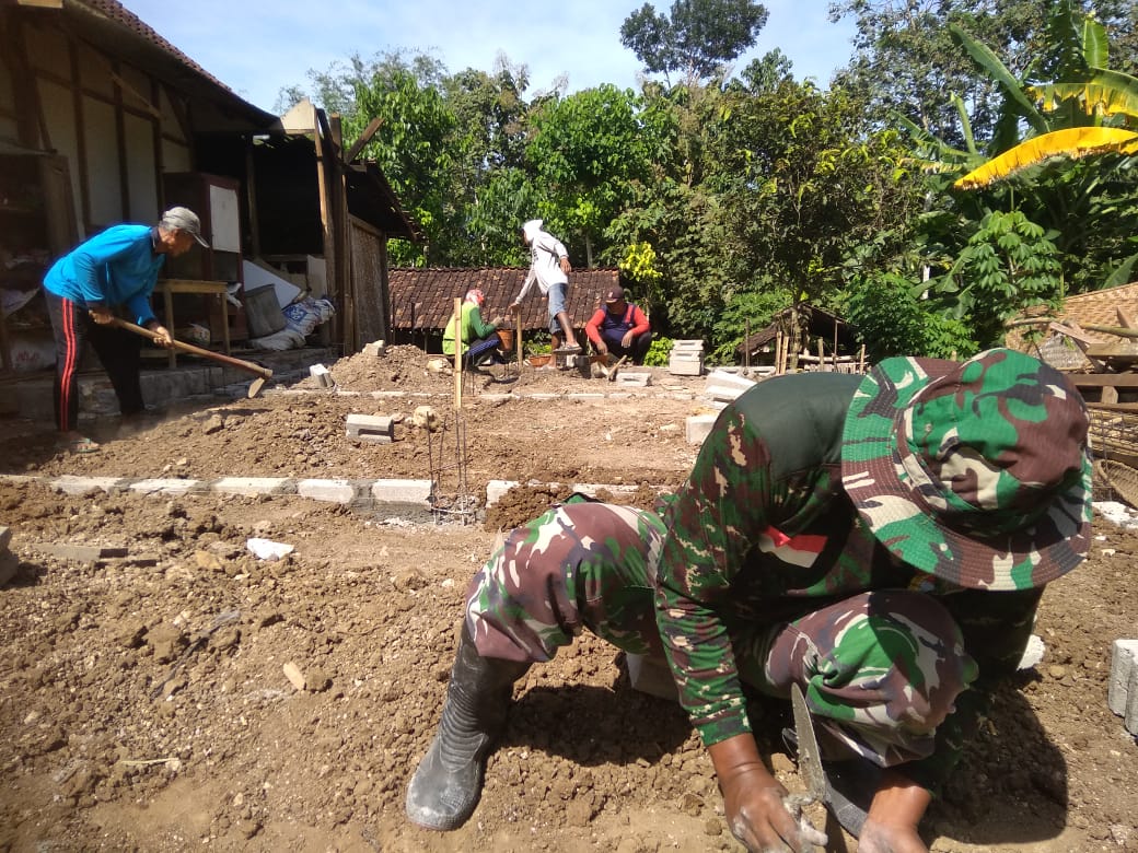 Rumah Kanidi Sebentar Lagi skan Disulap Anggota TNI Melaui TMMD 108