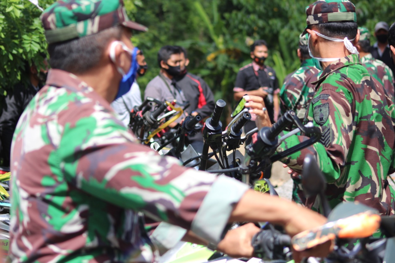 Puluhan Motor Trail Siap Terabas Lokasi TMMD 108 Kodim 0807/Tulungagung