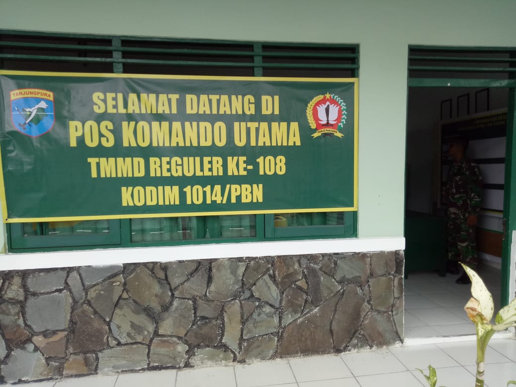 Kodim 1014/P.bun,TMMD,Melaksanakan sosialisasi penanganan penyebaran Covid-19
