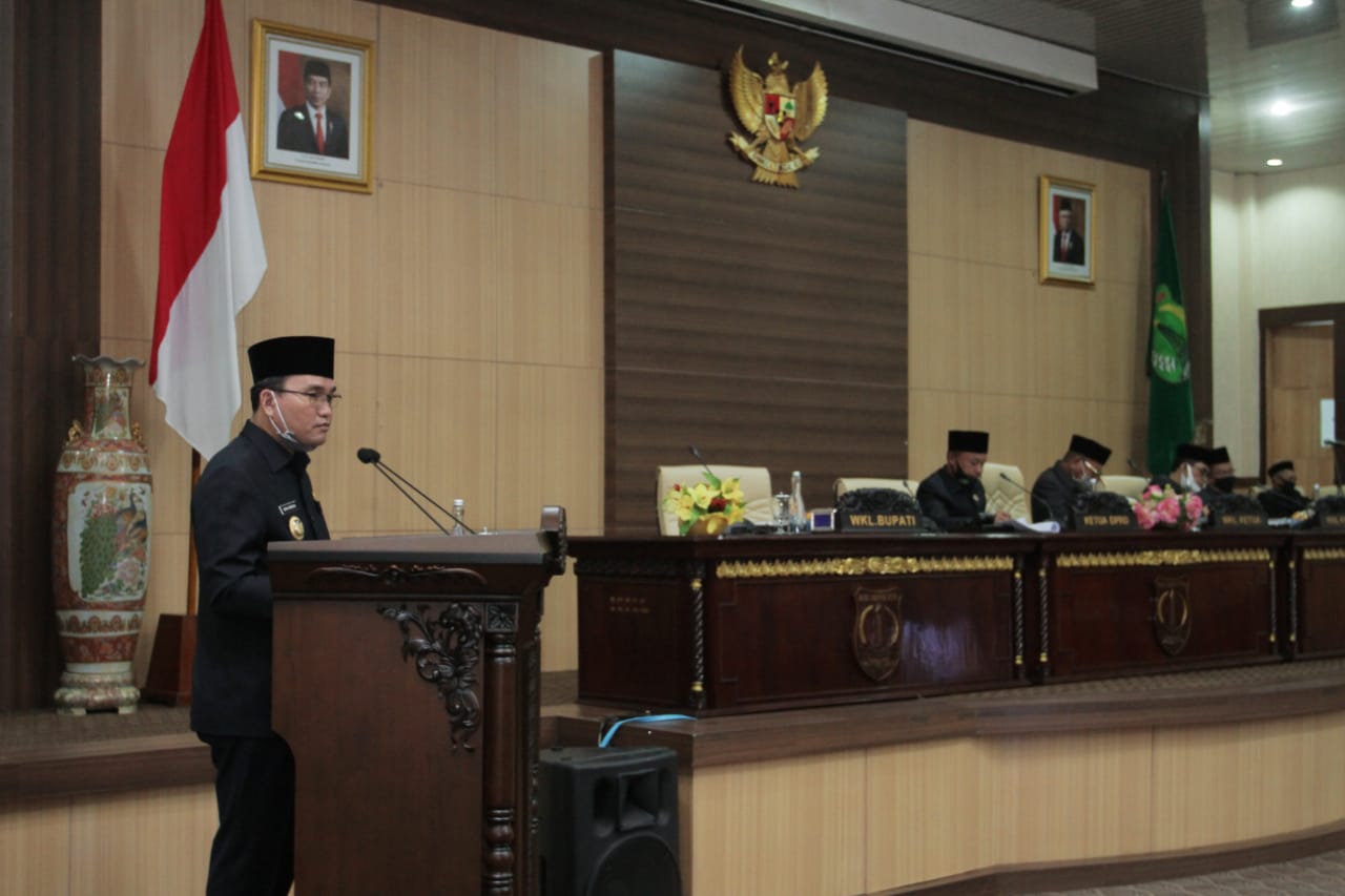Wabup Beni Hernedi Sampaikan KUPA dan PPASP TA 2020