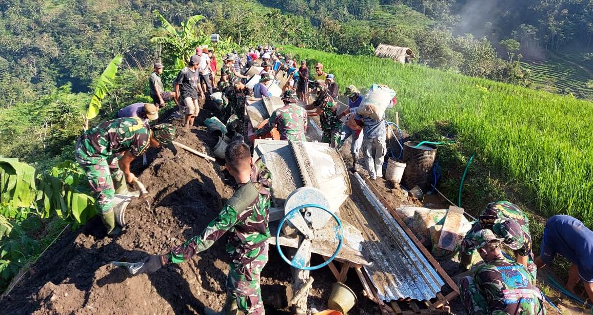 Mirip Panen Raya di Lokasi Pembangunan Jalan TMMD