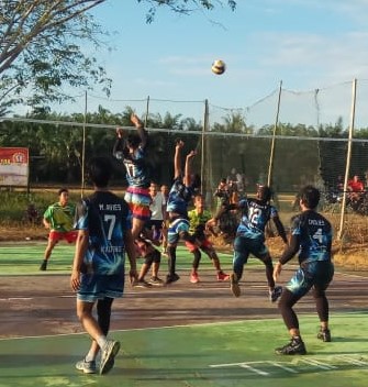 TURNAMEN VOLLY DALAM RANGKA TMMD REG KE-108/2020,KODIM 1014/P.BUN KOBAR