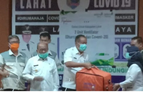 Peduli Corona PTMIP Salurkan Bantuan Tiga Unit Ventilator Ke Pemda Lahat