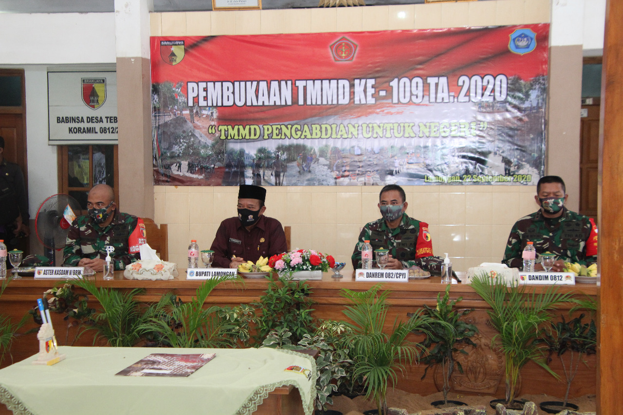 Pejabat Penting Hadiri Pembukaan TMMD Ke 109 Kodim Lamongan