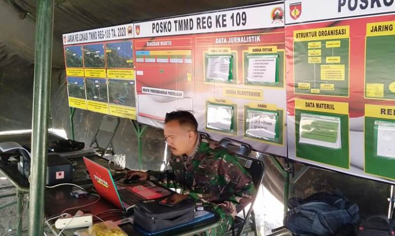 Pos Kotis TMMD Reguler Brebes Jadi Pusat Informasi Publik
