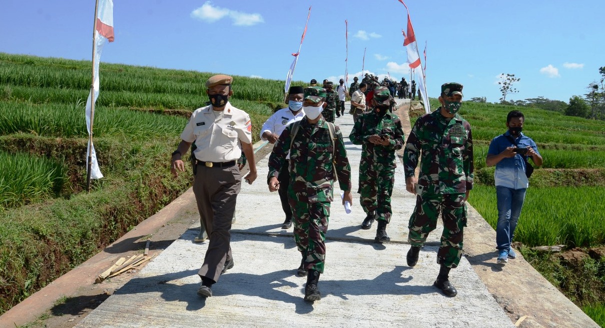 Tim Wasev Itdam IV/Diponegoro Kunjungi Lokasi TMMD 109 Karanganyar