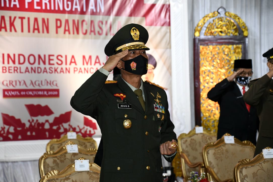 Pangdam II/Sriwijaya Bersama Forkopimda Sumsel Ikuti Upacara Hari Kesaktian Pancasila