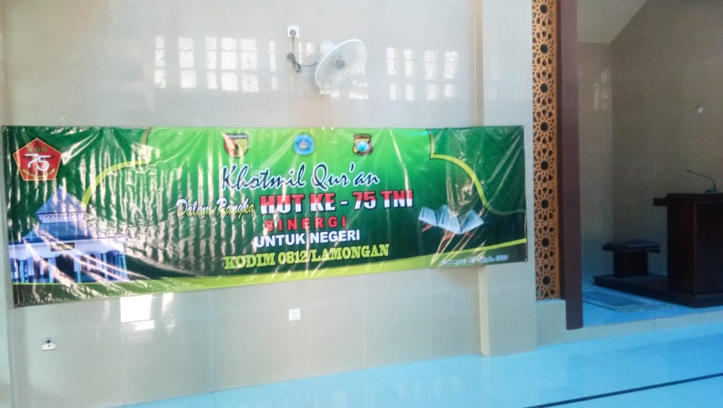Persiapan Sambut HUT TNI ke-75, Satgas TMMD Sipakan Kelengkapan Lantunkan Khotmil Qur’an