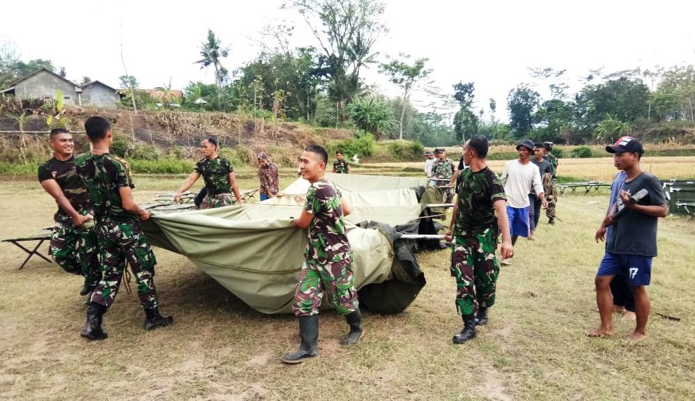 TMMD Kodim Brebes Mampu Pacu Jiwa Gotong Royong Warga Kalinusu