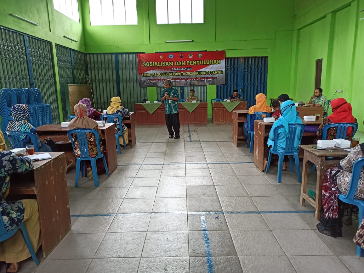 TMMD Reguler 109 Kodim 0708 Purworejo Gelar Sosialisasi Dan Penyuluhan Koperasi.