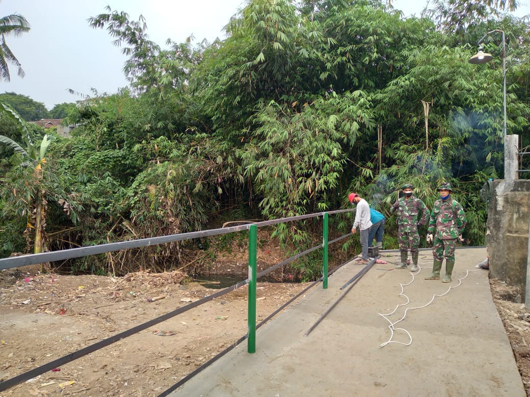 Kodim 0410/KBL Laksanakan Pengecoran Jalan di Lokasi TMMD 109