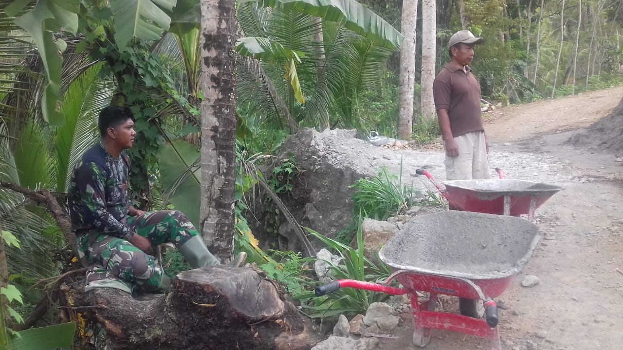 DENGAN KESABARAN MENGHASILKAN KEMULIAAN DAN KEBERHASILAN SATGAS TMMD 109 KODIM PURWOREJO