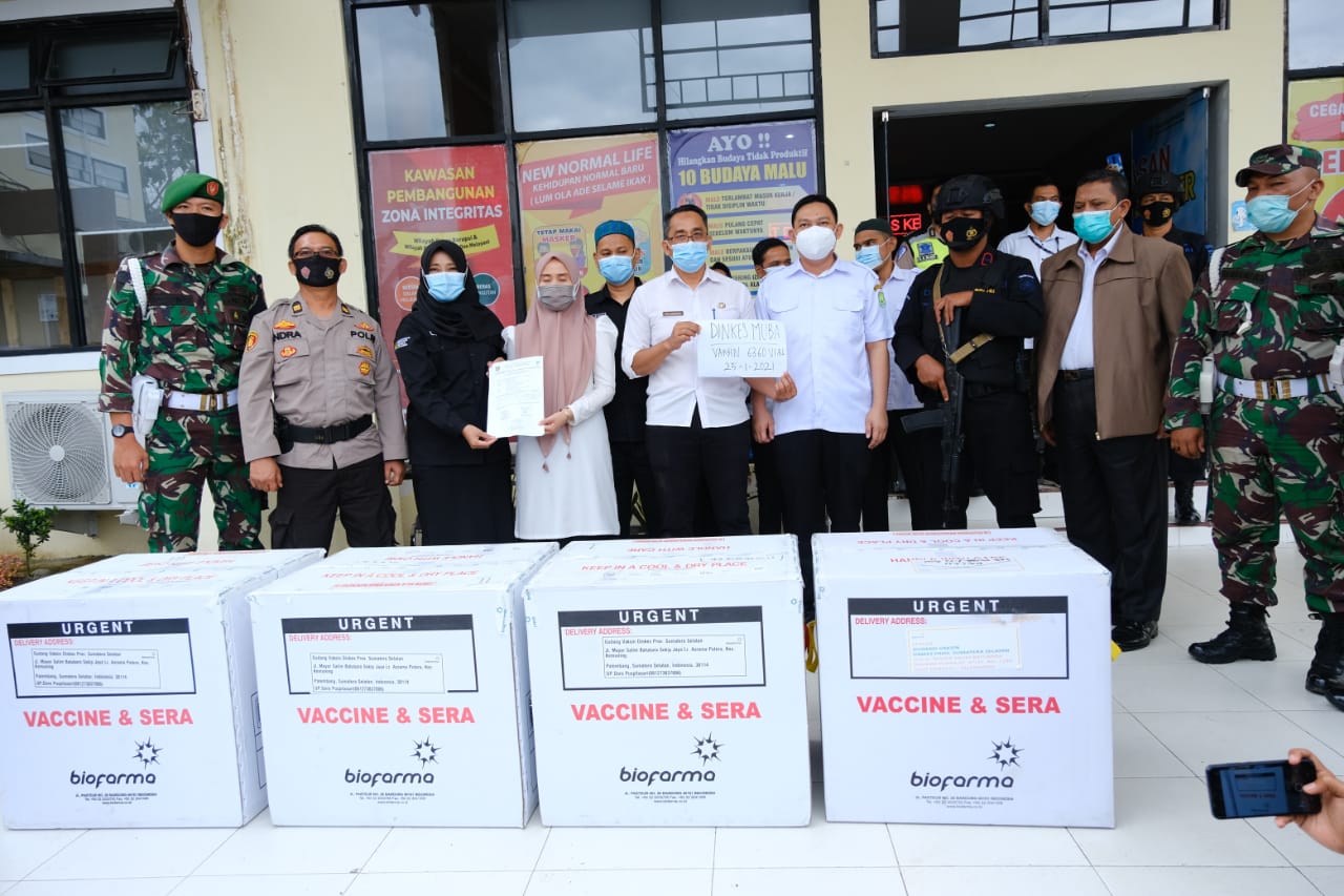 6.360 Vial Vaksin COVID-19 Tiba di Muba