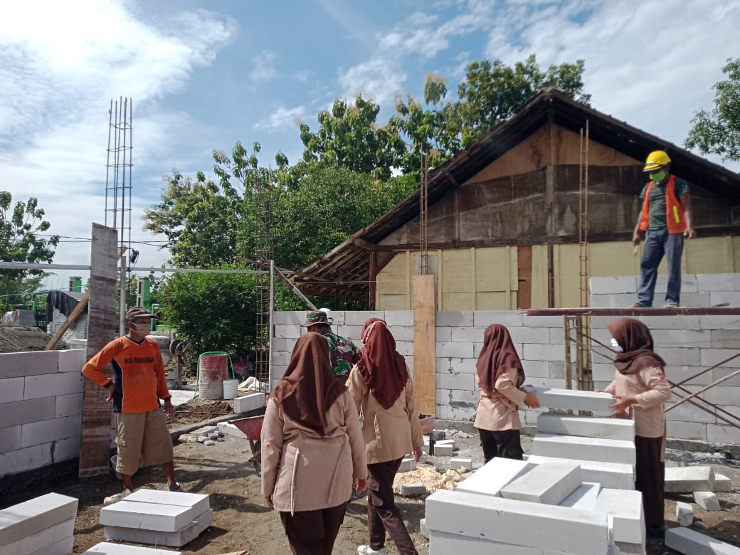 Satgas TMMD 110 Bojonegoro Terus Kebut Proses Pembangunan Gedung Sekolah Dasar