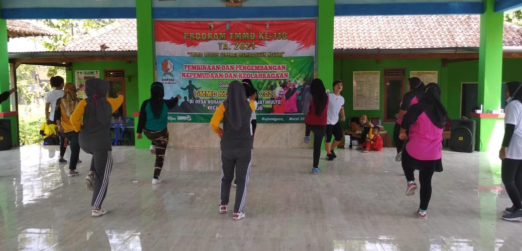 Dorong Hidup Sehat, Satgas Ikuti Senam Energik Bojonegoro