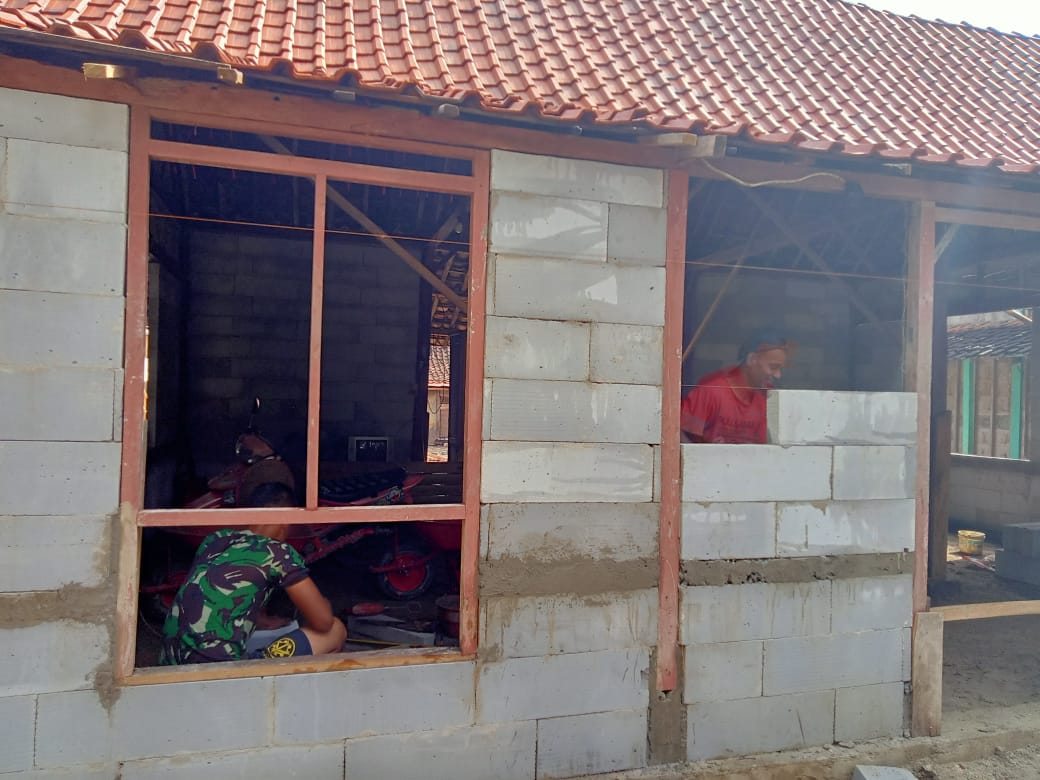 Program Aladin TMMD Bojonegoro, Proses Pembangunan Sunarti Sudah 90 Persen