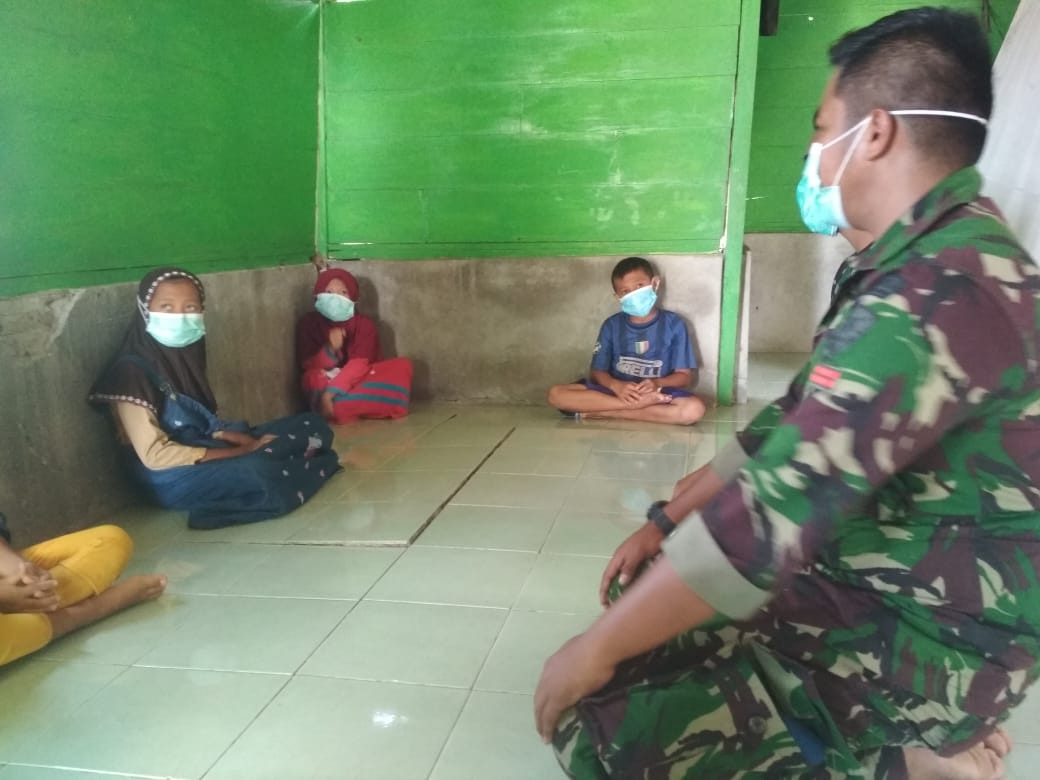 Ciptakan Generasi Muda Berkarakter, Satgas TMMD Bojonegoro Berikan Wasbang Anak Ngrancang