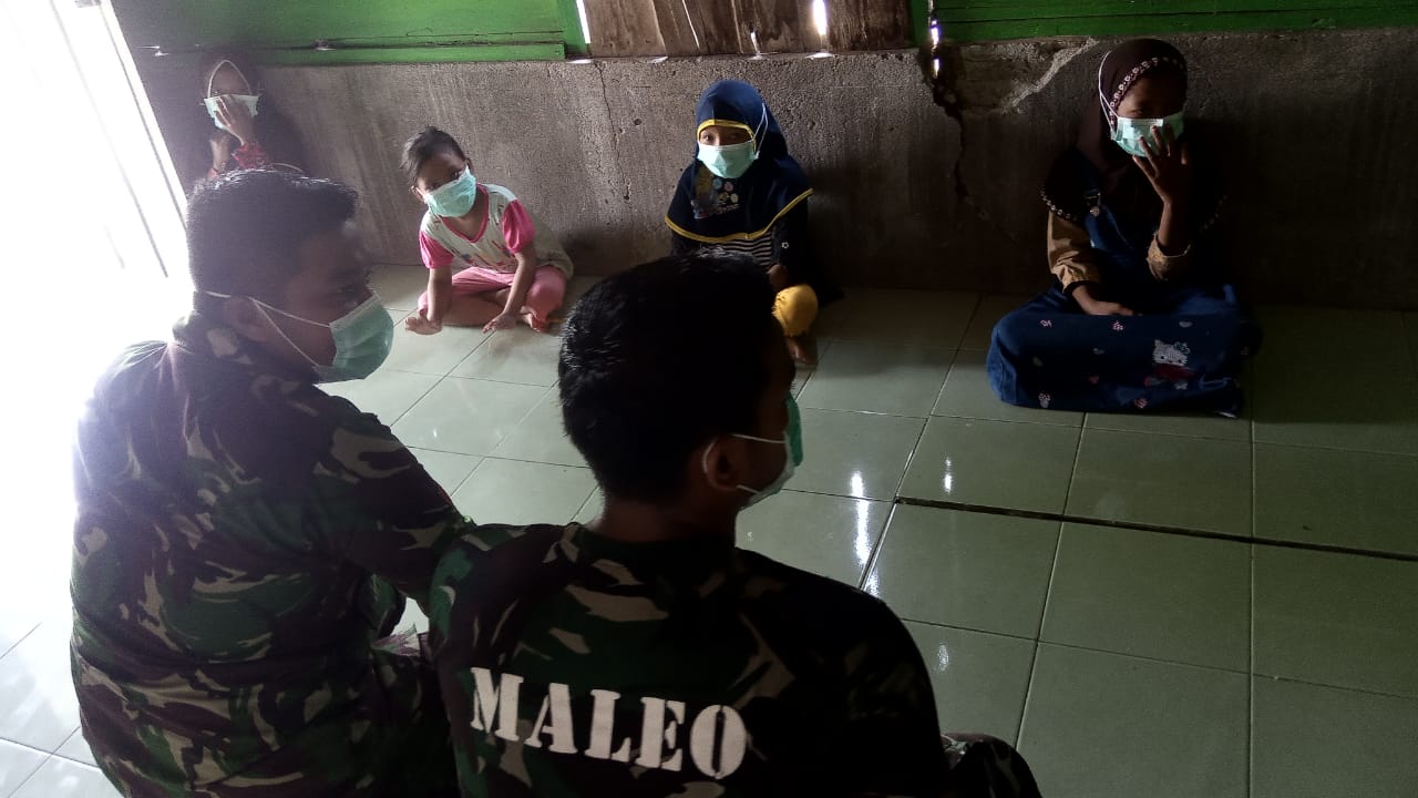 Satgas TMMD Bojonegoro Berikan Motivasi Belajar Anak Ngrancang