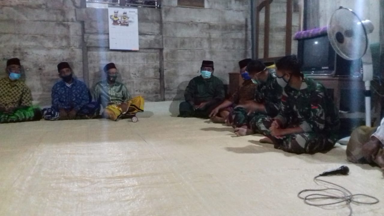 Di Jatimulyo, Satgas TMMD Bojonegoor Turut Kegiatan Tahlil