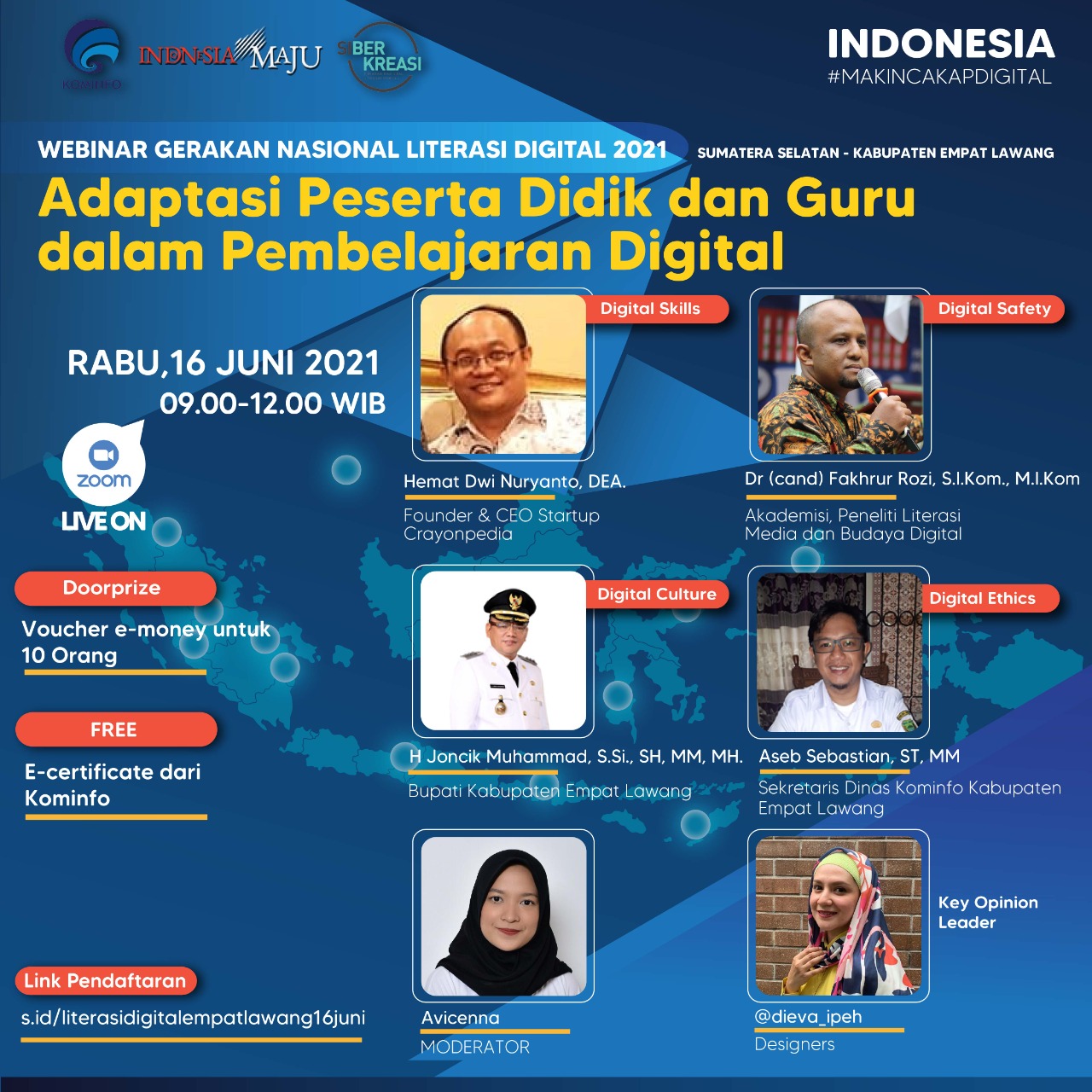 Empat Lawang Gelar Webinar Literasi Digital Bersama Kominfo RI