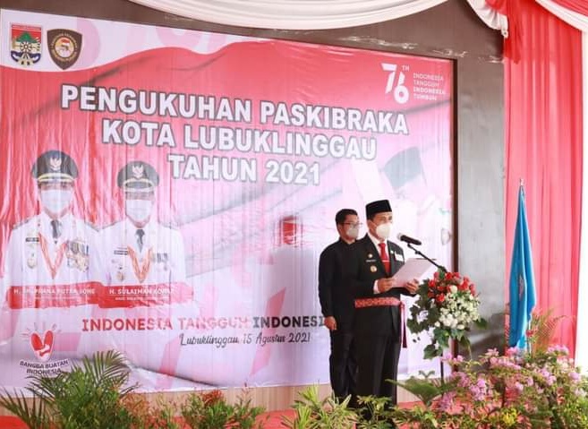 65 Anggota Paskibraka Lubuklinggau Resmi Dikukuhkan