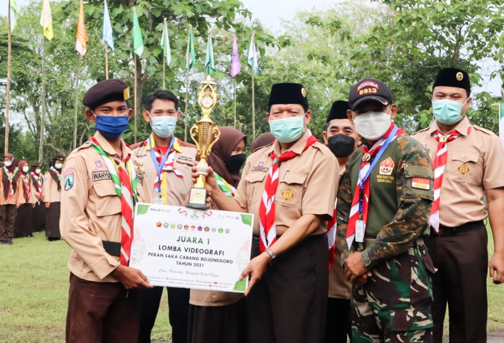 Saka Wira Kartika Dapat 3 Penghargaan dalam Kegiatan Perkemahan Antar Saka Kabupaten Bojonegoro