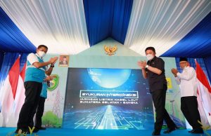 Herman Deru Resmikan Interkoneksi Jaringan Listrik Kabel Laut Terpanjang di Indonesia Sumatera-Bangka