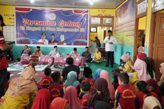 Bupati Resmikan Gedung TK Negeri I Banyuasin III