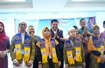 Gubernur Herman Deru Lepas Penerbangan Perdana Rute Internasional Palembang- Madinah