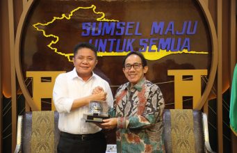 Terima Audiensi Dirut PTBA, Gubernur Herman Deru Support Rencana Pengembangan dan Peningkatan Produksi PTBA