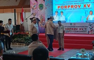 Bupati Asgianto Lepas Kontingen PALI untuk Porprov Sumsel 2025 di Muba
