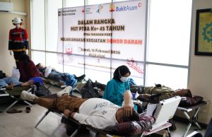 Energi Kebaikan 45 Tahun PTBA Sukseskan Aksi Donor Darah