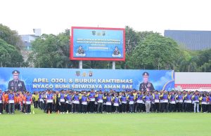 Kapolri Hadiri Apel Kamtibmas Ojol dan Buruh, Wali Kota Palembang Sampaikan Pesan Penting Jelang Lebaran