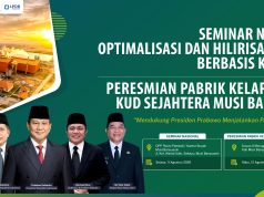 SEMINAR NASIONAL HILIRISASI SAWIT DI MUBA AKAN DISIARKAN LIVE STREAMING