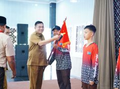 Lepas 74 Pramuka Muba ke Jamnas XII, Bupati Toha: Jaga Nama Baik Daerah